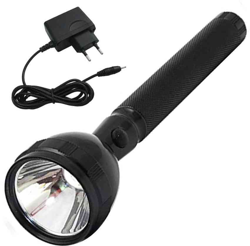 JY SUPER 8990 Rechargeable Metal Torch- Torch Light