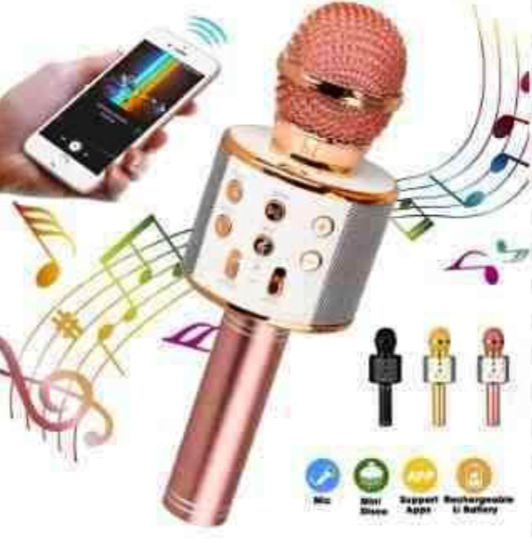 Wireless Bluetooth Microphone Speaker Karaoke WS858 Microphone