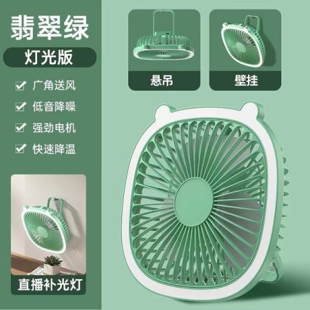 Rechargeable mini Desktop Fan With Light