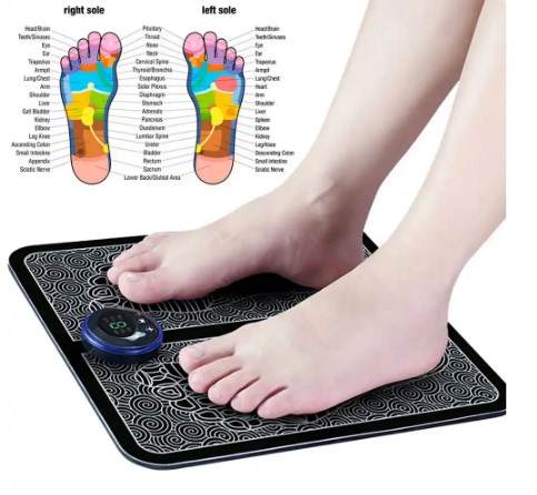 EMS FOOT MASSAGE MAT USB RECHARGEABLE BLOOD CIRCULATION MUSCLE STIMULATOR PAD