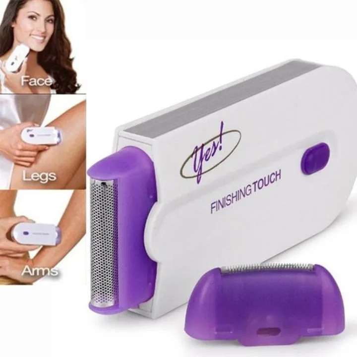 2 in 1 Electric Epilator Women Hair Removal Painless Women Hair Remover Shaver Instant Painless Free Sensor Light USB Recharge-Cyclone